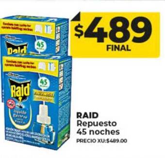 Supermayorista Vital Raid repuesto 45 noches oferta