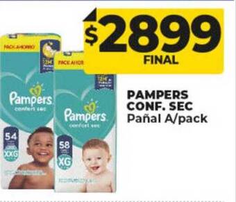 Supermayorista Vital Pampers conf. sec pañal a-pack oferta