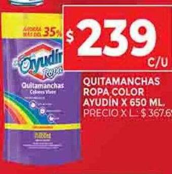 Supermercados DIA Quitamanchas ropa color ayudin oferta
