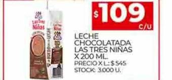 Supermercados DIA Leche chocolatada las tres niñas oferta