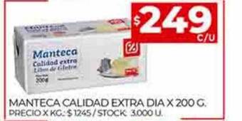 Supermercados DIA Manteca calidad extra dia oferta