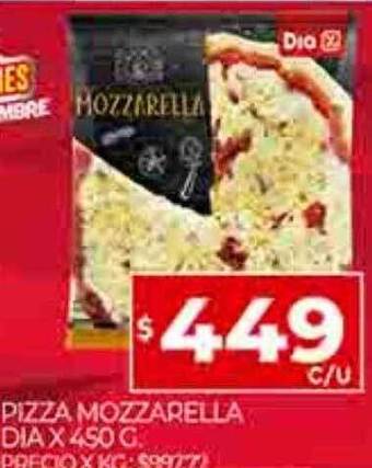 Supermercados DIA Pizza mozzarella dia oferta
