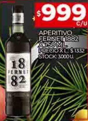 Supermercados DIA Aperitivo fernet 1882 oferta