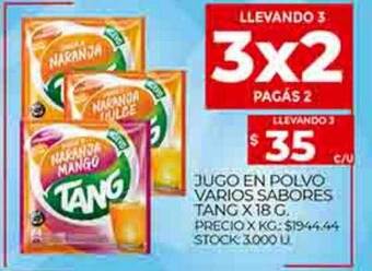 Supermercados DIA Jugo en polvo varios sabores tang oferta