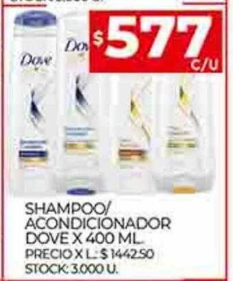 Supermercados DIA Shampoo acondicionador dove oferta