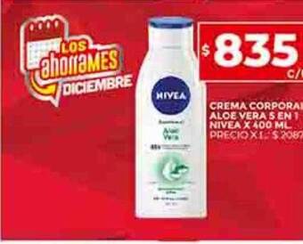 Supermercados DIA Crema corporal aloe vera 5 en 1 nivea oferta