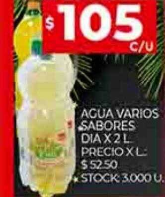 Supermercados DIA Agua varios sabores dia oferta