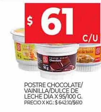 Supermercados DIA Postre chocolate vainilla dulce de leche dia oferta