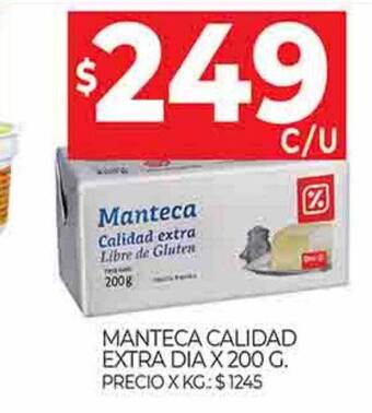 Supermercados DIA Manteca calidad extra dia oferta