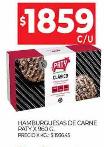 Supermercados DIA Hamburguesas de carne paty oferta