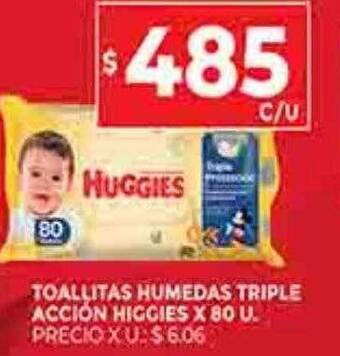Supermercados DIA Toallitas humedas triple acción huggies oferta