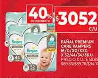Supermercados DIA Pañal premium care pampers oferta