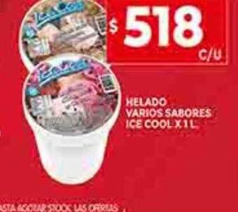 Supermercados DIA Helado varios sabores ice cool oferta