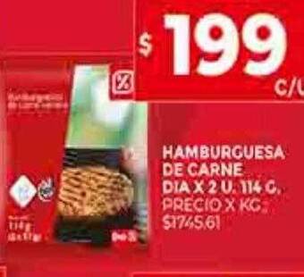 Supermercados DIA Hamburguesa de carne dia oferta