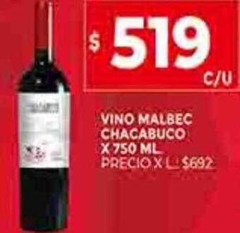 Supermercados DIA Vino malbec chacabuco oferta