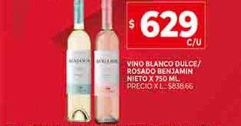 Supermercados DIA Vino blanco dulce rosado benjamin nieto oferta
