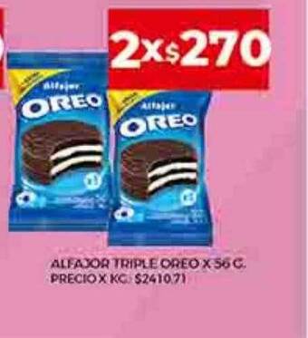 Supermercados DIA Alfajor triple oreo oferta