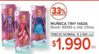 Carrefour Muñeca tiny hada 33% descuento oferta