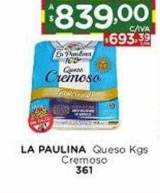 Hipermay La paulina queso kgs cremoso oferta