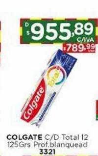 Hipermay Colgate c-d total 12 prof.blanquead oferta