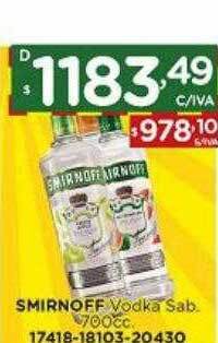 Hipermay Smirnoff vodka sab. oferta