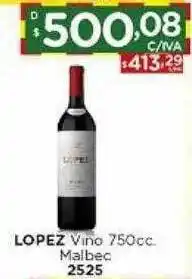 Hipermay Lopez vino malbec oferta