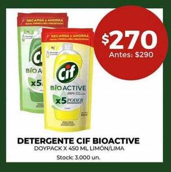 Super MAMI Detergente cif bioactive doypack limón-lima oferta