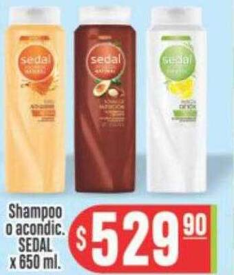 Supermercados Caracol Shampoo o acondic. sedal oferta