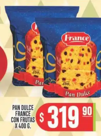Supermercados Caracol Pan dulce france con frutas oferta