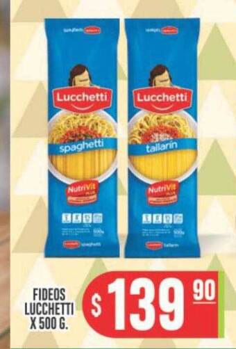 Supermercados Caracol Fideos lucchetti oferta
