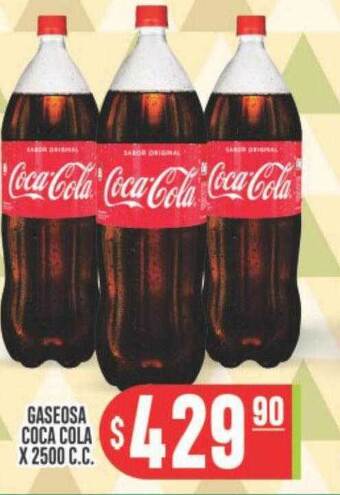 Gaseosa coca cola x 2500 c.c.