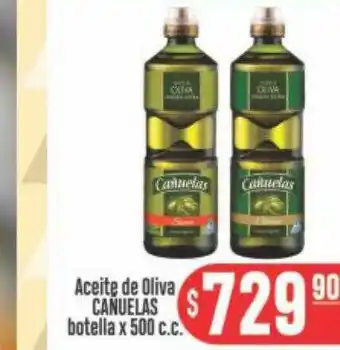 Aceite de oli canuelas botella x 500 c.c.