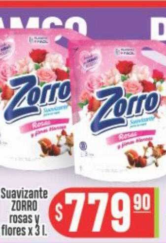 Supermercados Caracol Suavizante zorro rosas y flores oferta