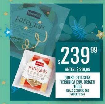 Supermercados Todo Queso pategrás verónica env. origen oferta