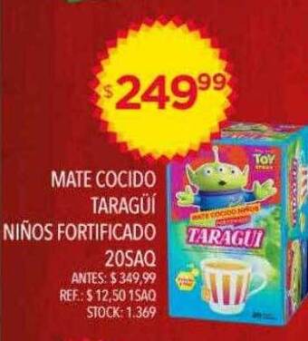 Supermercados Todo Mate cocido taragüí niños fortificado oferta