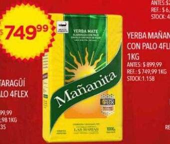 Supermercados Todo Yerba mañanita con palo 4flex oferta