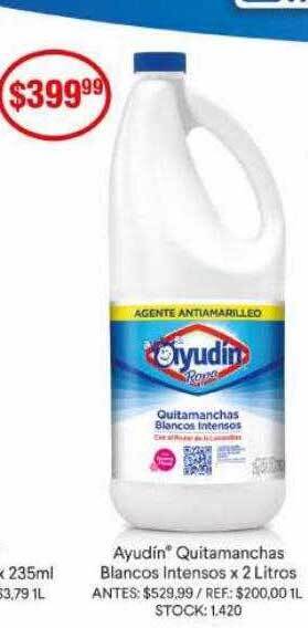 Supermercados Todo Ayudin quitamanchas blancos intensos oferta