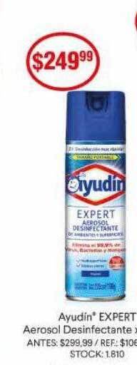 Supermercados Todo Ayudin expert aerosol desinfectante oferta
