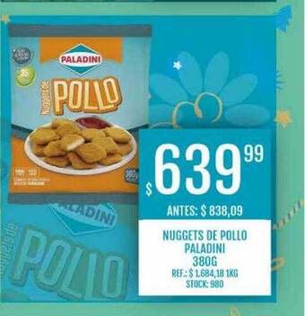 Supermercados Todo Nuggets de pollo paladini oferta