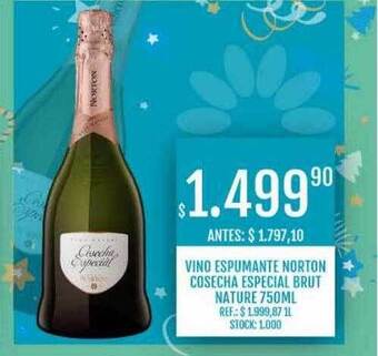 Supermercados Todo Vino espumante norton cosecha especial brut nature oferta