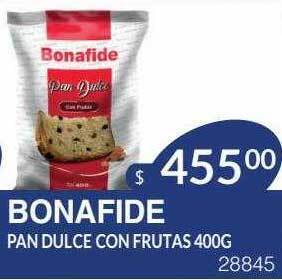 Masivos Bonafide pan dulce con frutas oferta