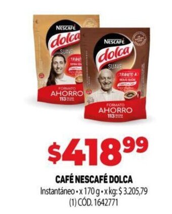Makro Café Nescafé Dolca oferta
