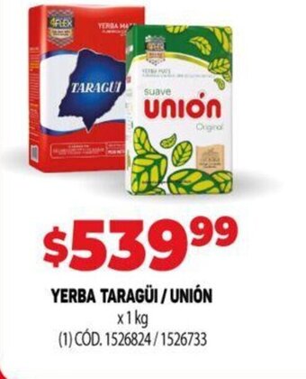 Makro Yerba Taragüi / Unión oferta