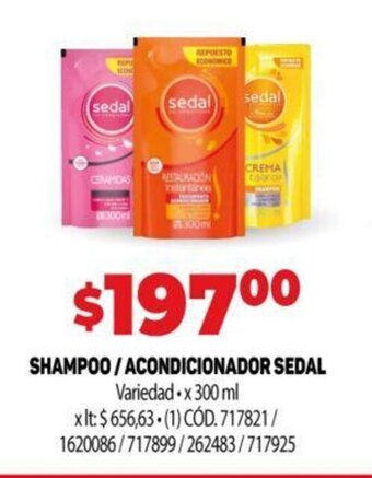 Makro Shampoo / Acondicionador Sedal oferta