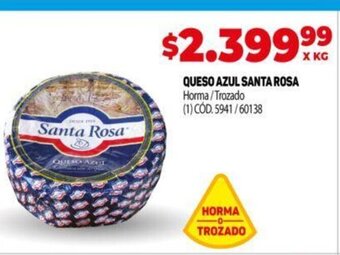 Makro Queso Azul Santa Rosa oferta