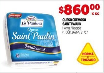 Makro Queso Cremoso Saint Paulin oferta