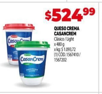 Makro Queso Crema Casancrem oferta