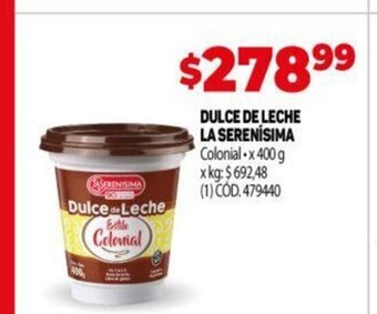 Makro Dulce de Leche La Serenísima oferta