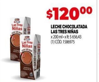 Makro Leche Chocolatada Las Tres Niñas oferta