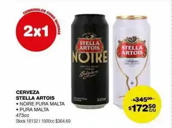 Atomo Conviene Cerveza stella artois noire pura malta pura malta 473 cc oferta